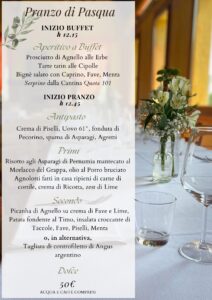 Ristorante Pizzeria Bocconi - Menu di Pasqua 2026